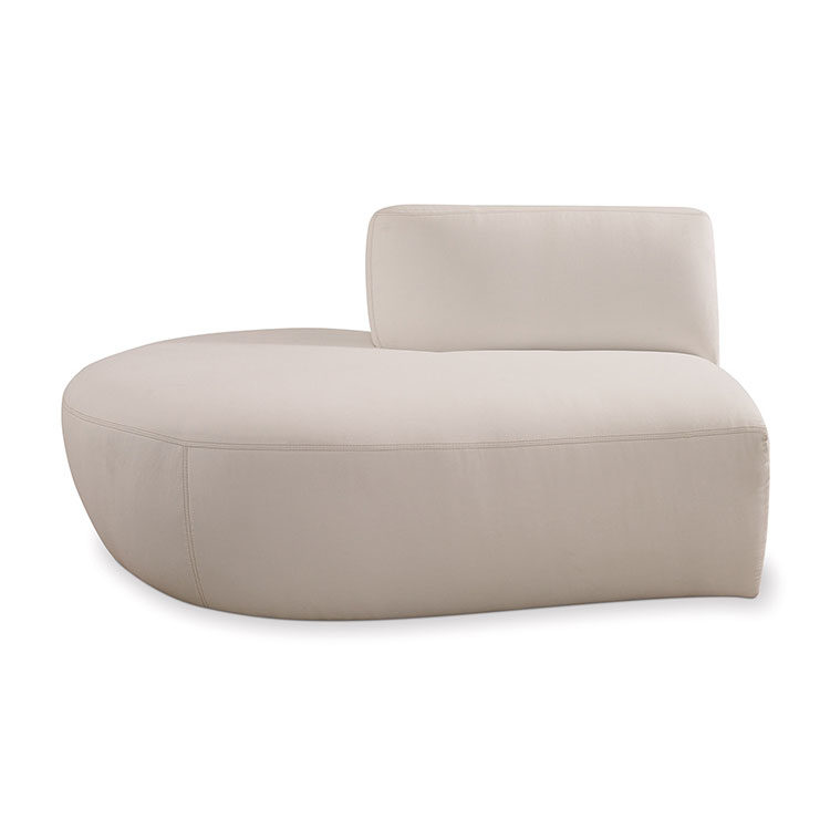 SEASONAL LIVING Fizz Champagne Sectional Armless Loveseat with Left Bumper