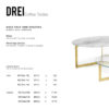 GLASSISIMO Drei Coffee Table