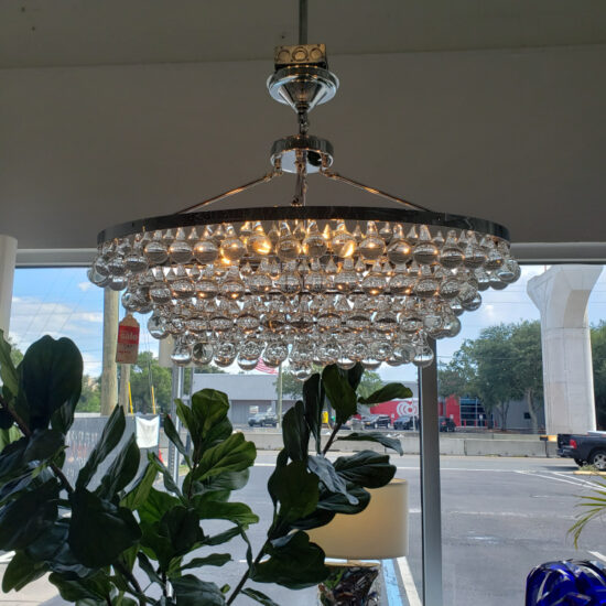 Clear Crystal Drop Chandelier