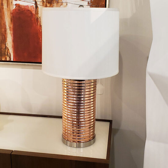 Glass Lamp - Copper Colored