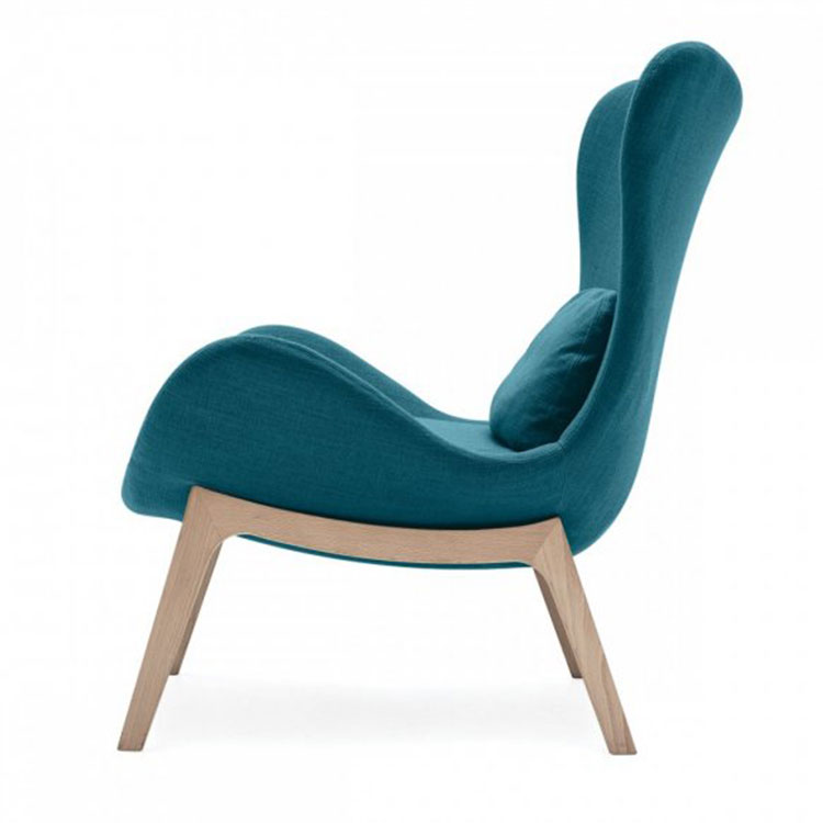 Calligaris Lazy Modern Armchair Side View
