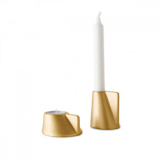 Calligaris Lino Candle Holders Gold