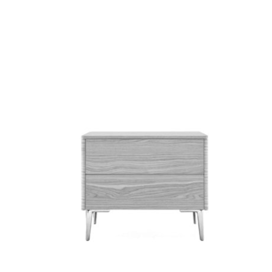 Calligaris Boston 2 Drawer Nightstand Light Grey