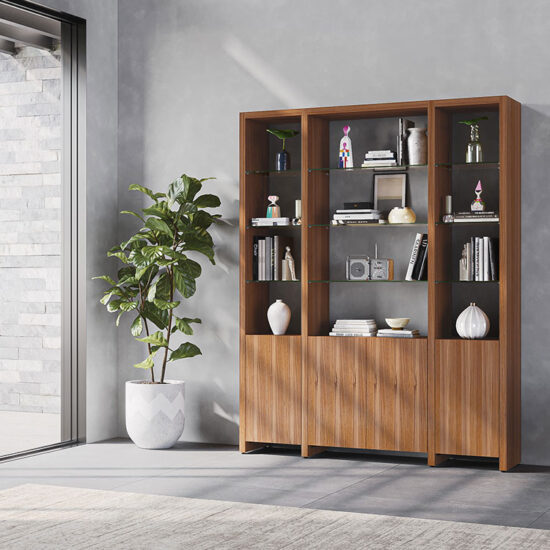 BDi 580121 3-Shelf System in Walnut