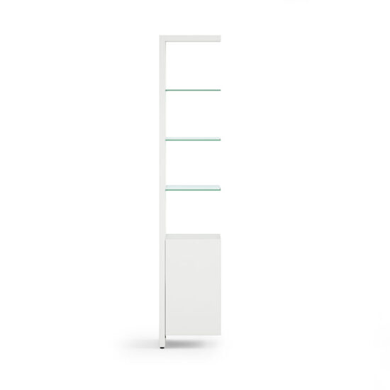 BDi 5801a Single Shelf Extender in White