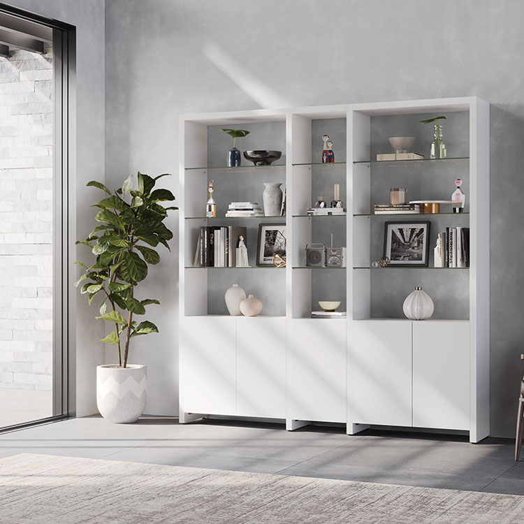 BDi Linea™ 580212 3-Shelf System in White