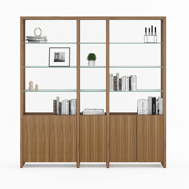 BDi Linea™ 580212 3-Shelf System in Walnut