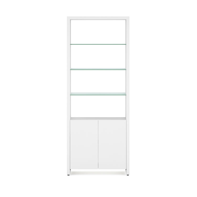 BDi 5802 Double Wall Shelf in White