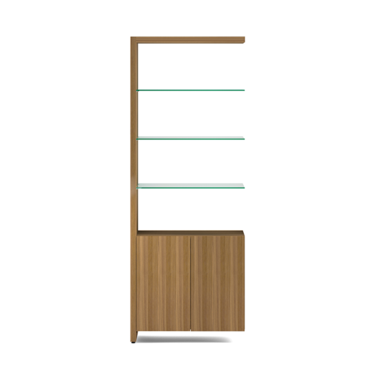 BDi Linea 5802A Double Shelf Extension in Walnut