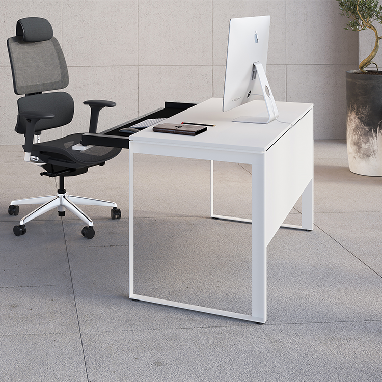 BDi Linea 6221 Modern Desk in White