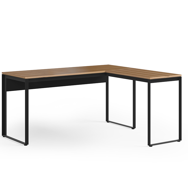 BDi Linea 6223 Work Desk Wire Management Shown in Walnut