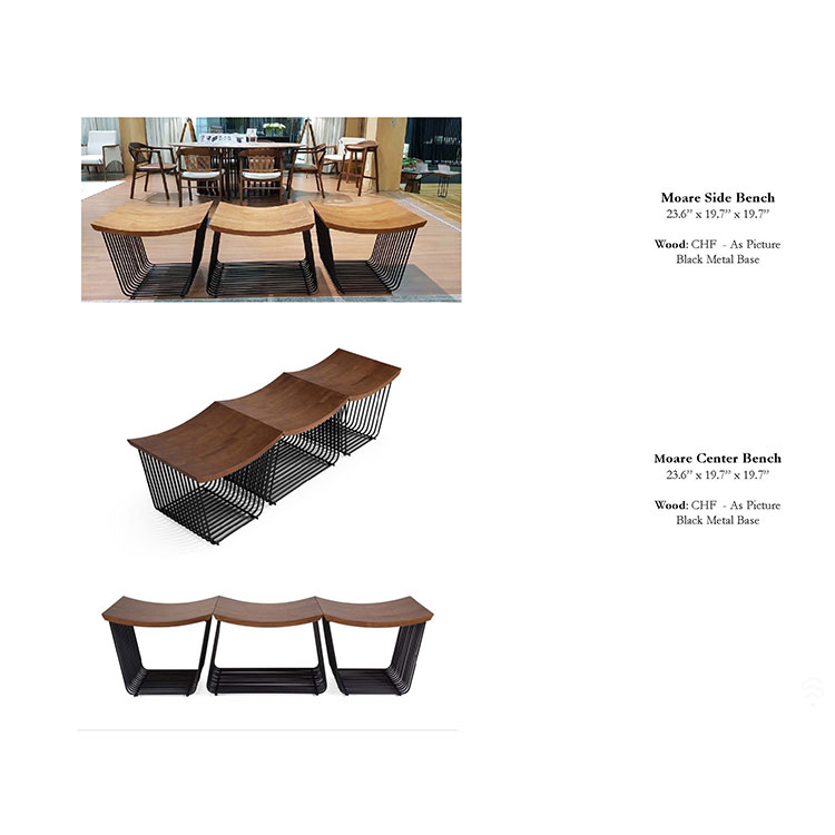 Moare Bench by South America Furniture