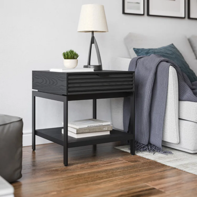 BDi Cora End Table - Ebonized Ash