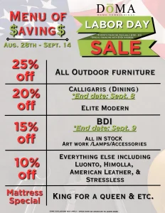 DoMA Labor Day Sale 2025