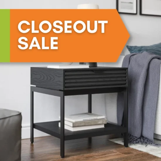BDi Cora End Table - Ebonized Ash