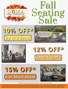Fall Furniture Sale - Save On All Seating
