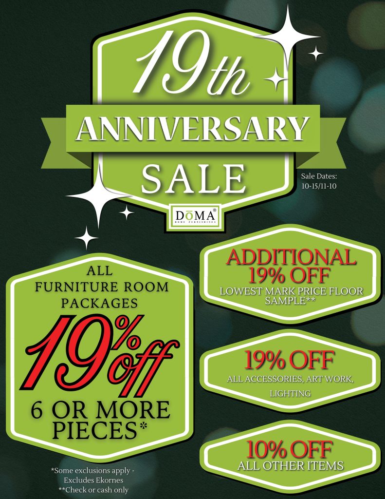 DoMA Anniversary Sale