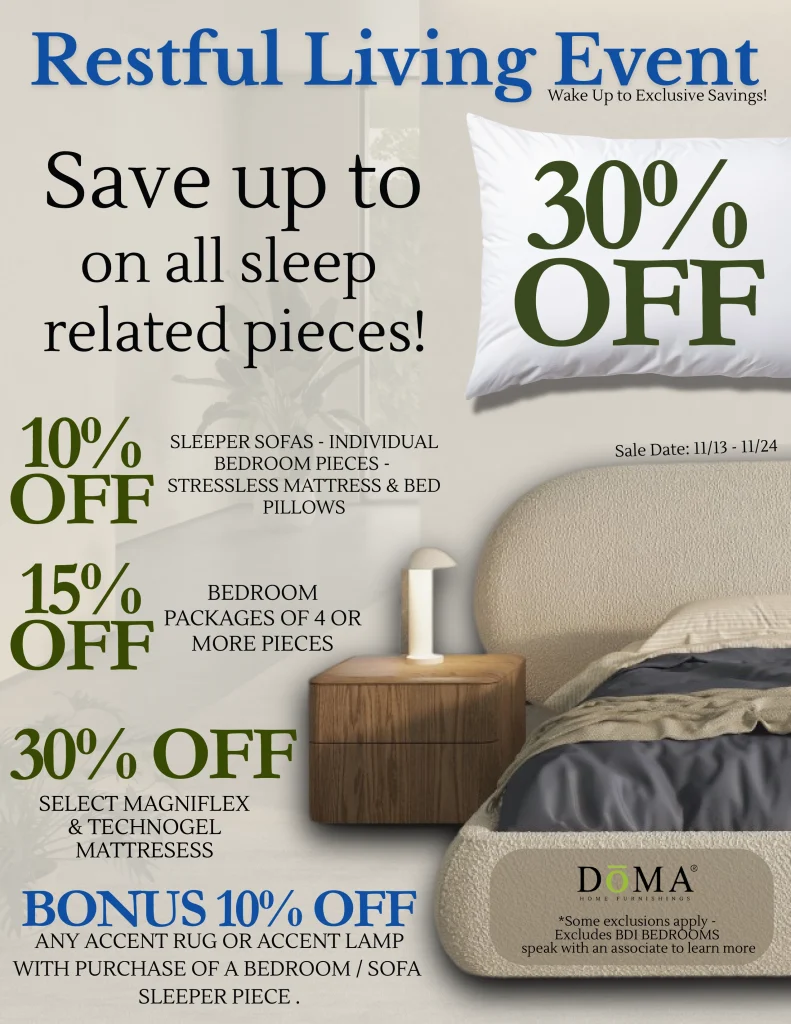 DōMA Restful Living Sales Event