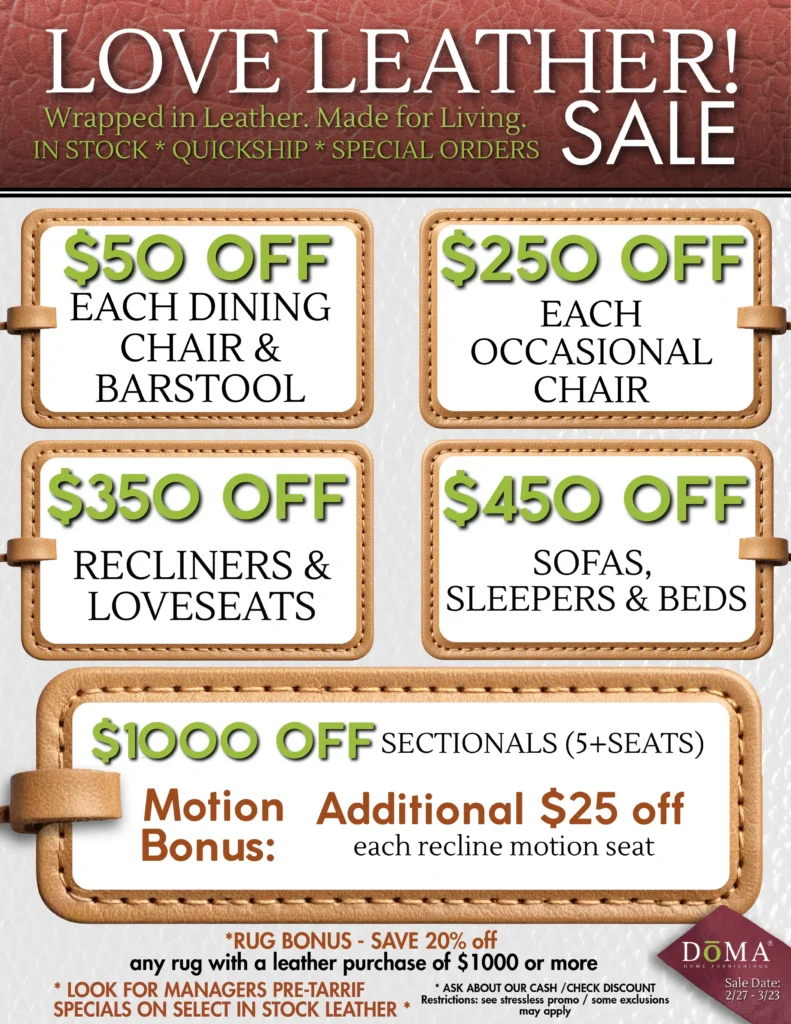 Love Leather Furniture Sale