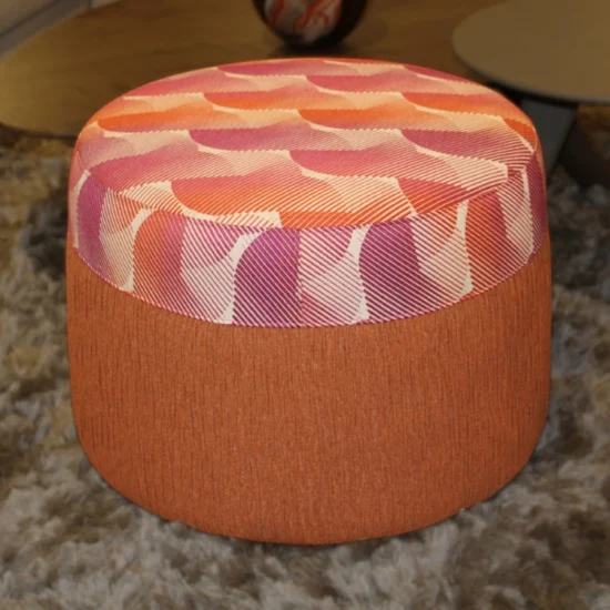 DELLAROBBIA Kenny Ottoman round - CLEARANCE