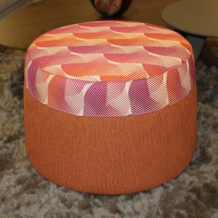 DELLAROBBIA Kenny Ottoman round - CLEARANCE