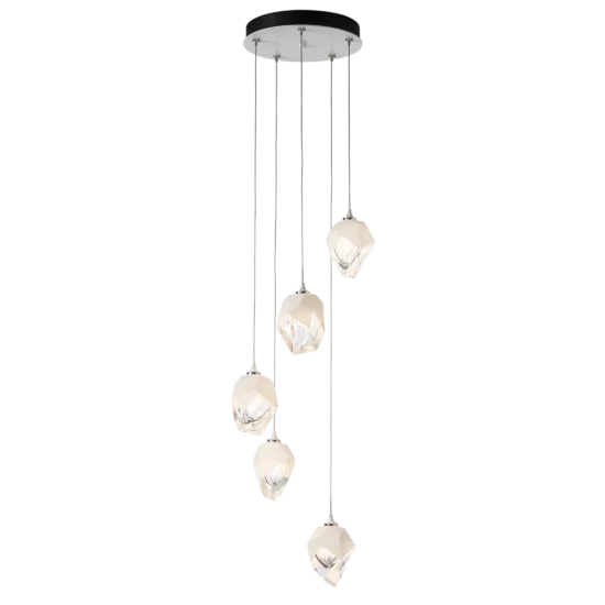 HUBBARDTON FORGE Chrysalis 5-Light Small Crystal Pendant
