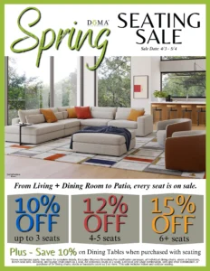 Contemporary Furniture - Spring Seating Sale