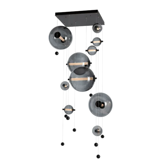 HUBBARDTON FORGE Abacus 10-Light Square LED Pendant