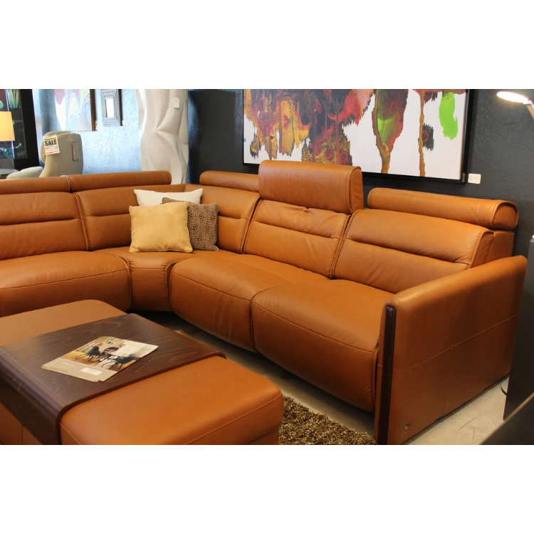 STRESSLESS Emily Wood 5pc Motion Sectional - CLEARANCE - Image 3