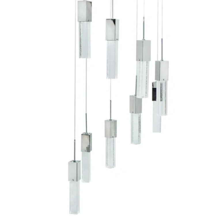 Rectangular Crystal Chandelier // 9 Light - CLEARANCE - Image 2