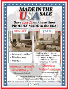 DōMA Made in America Sale