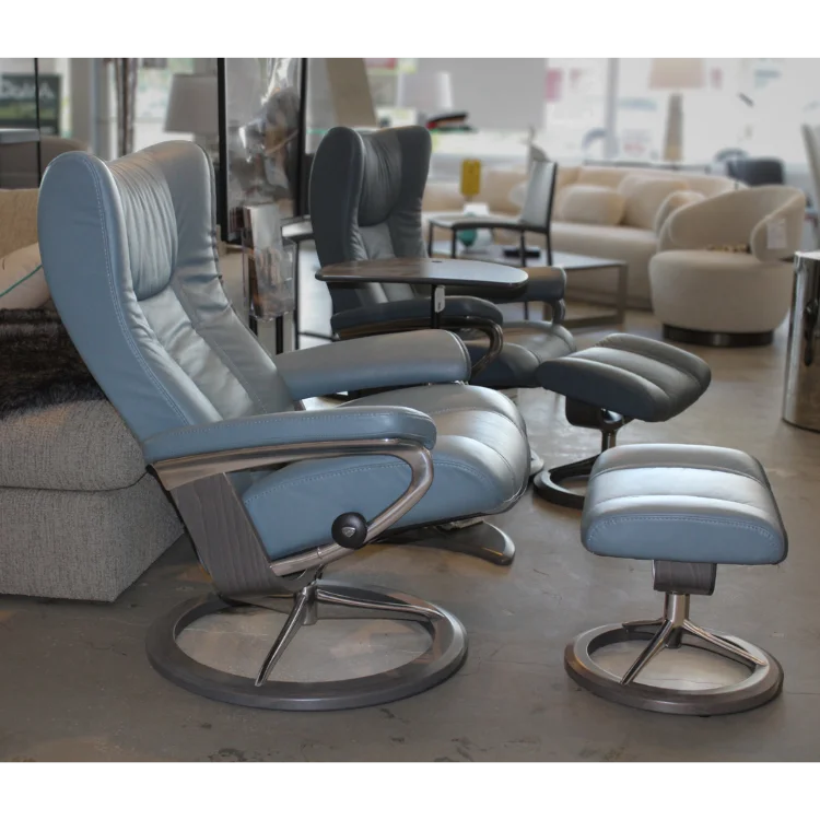 STRESSLESS Wing Large with ottoman - CLEARANCE - Image 2
