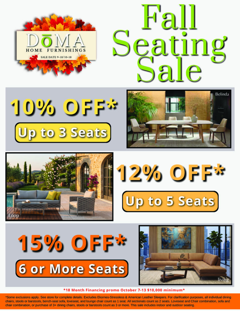 Fall Furniture Sale | Seating